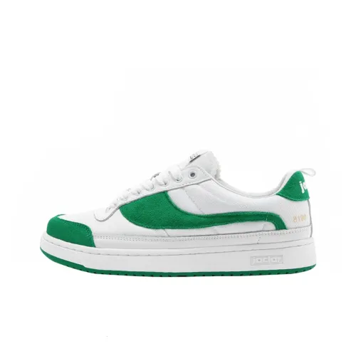 JACLAR Кроссовки для скейтбординга Low Top Белый/Зеленый Унисекс
