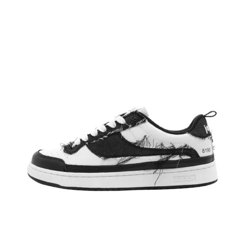 JACLAR Кроссовки для скейтбординга Low Top Белый/Черный Унисекс