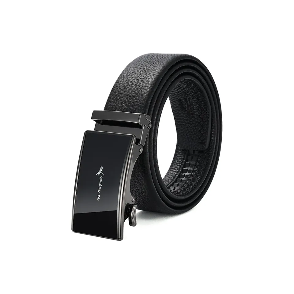 RED DRAGONFLY Коровья кожа Trendy Versatile Триммируемый Брюки Ремень Мужской Ширина 3,5CM