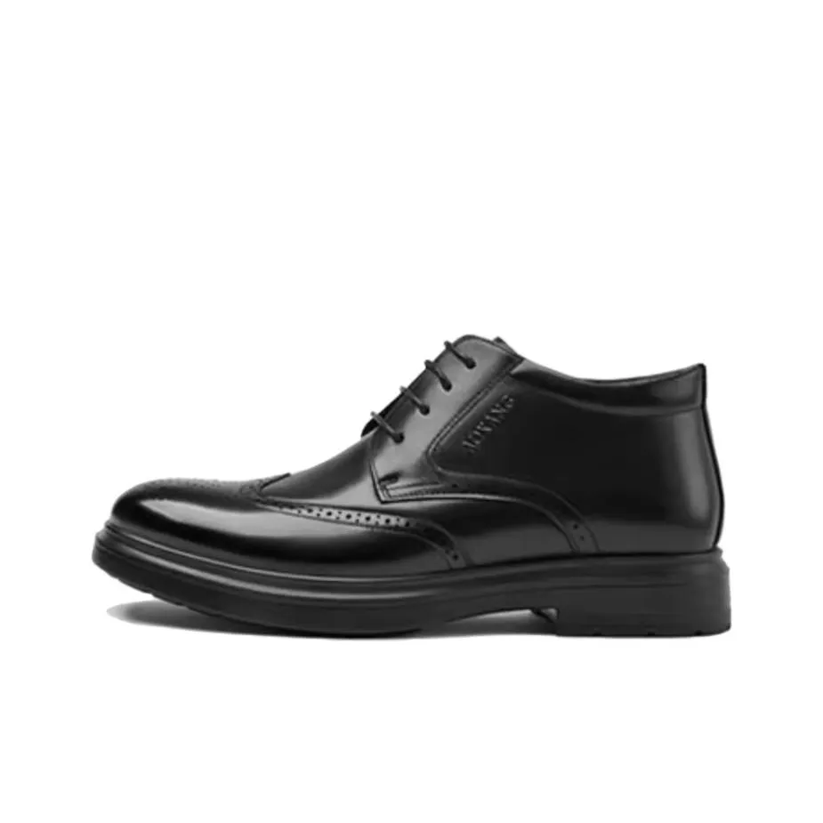 AOKANG Dress Shoes Men Low-Top Black