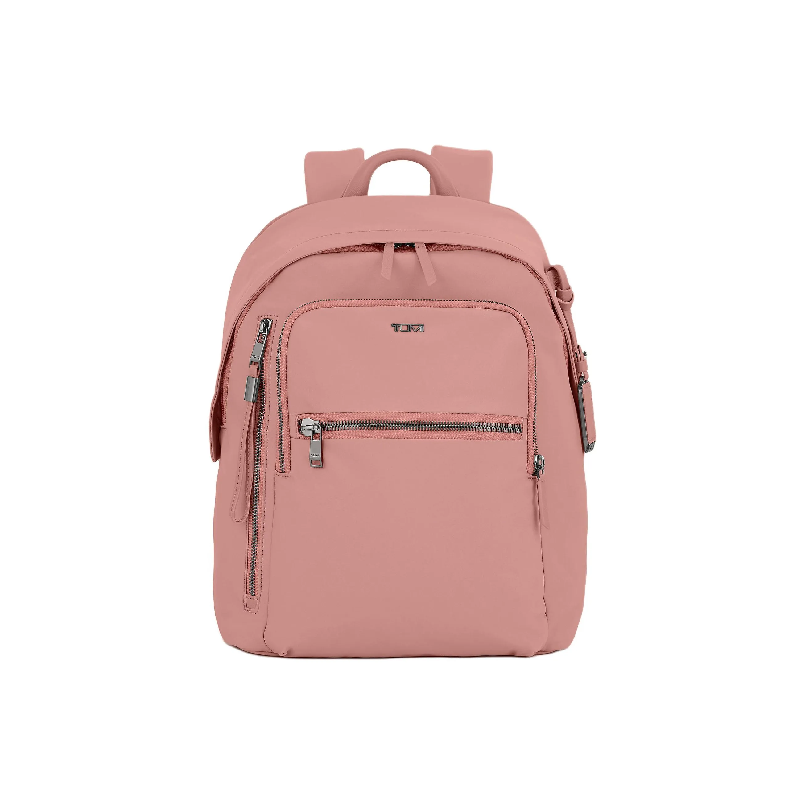 TUMI Voyageur Nylon Backpack Medium Size Women's Gray Pink