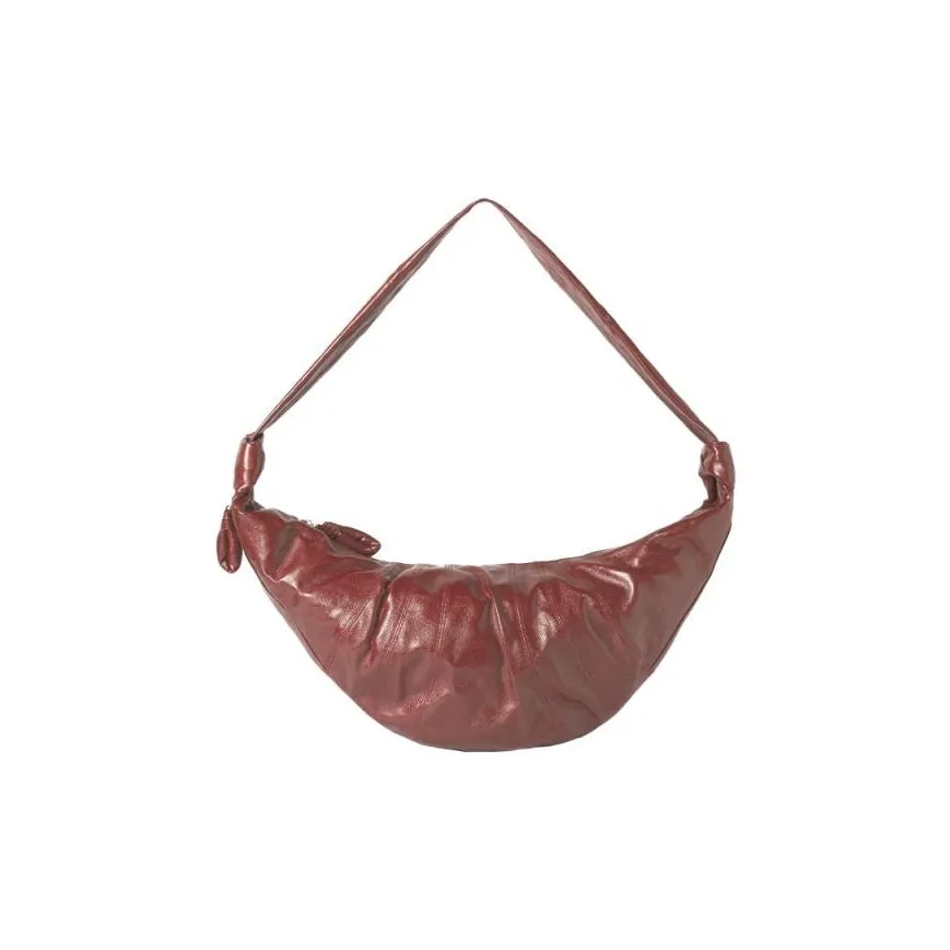Lemaire Large Croissant Bag Brick Red