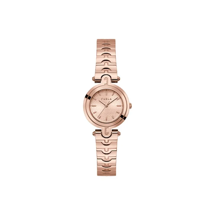 Furla HERITAGE Series Наручные часы Кварцевый механизм Ремешок из нержавеющей стали 28 мм Розовое золото Циферблат часов Женские часы