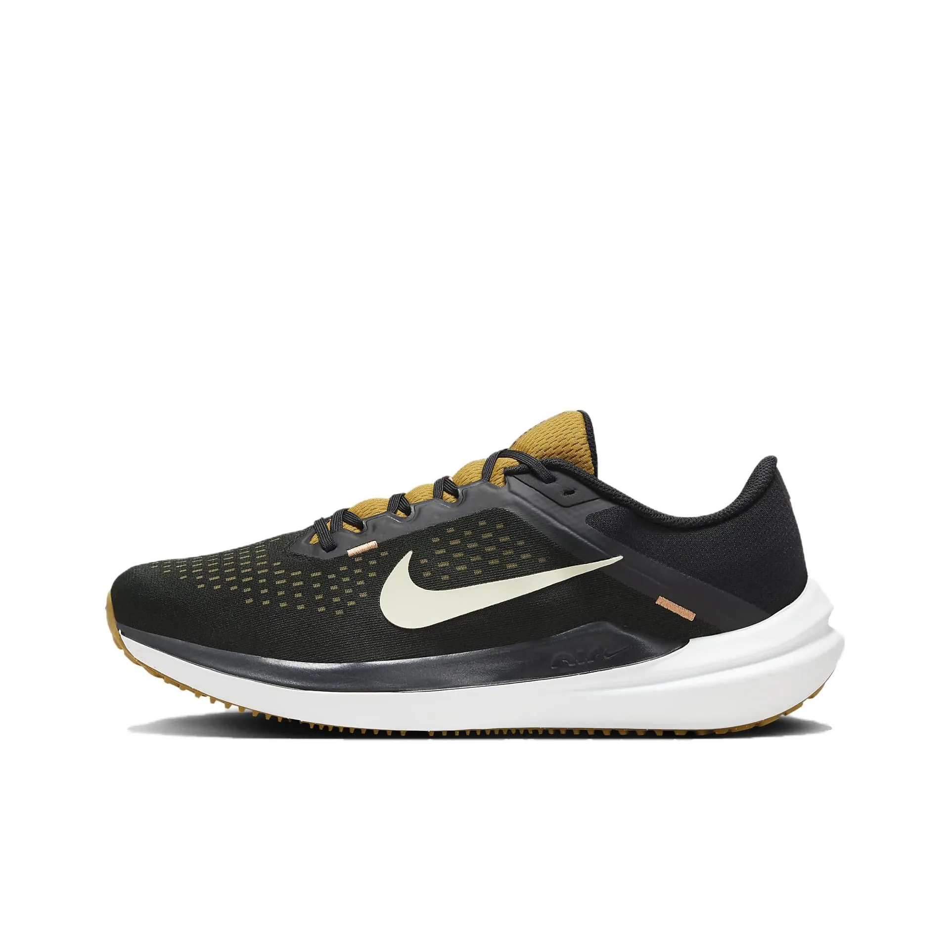 Nike Air Winflo 10 Амортизаторы Slip-resistant Дышащий Низкий Топ Повседневные Тренировочные Беговые кроссовки Мужские Черные