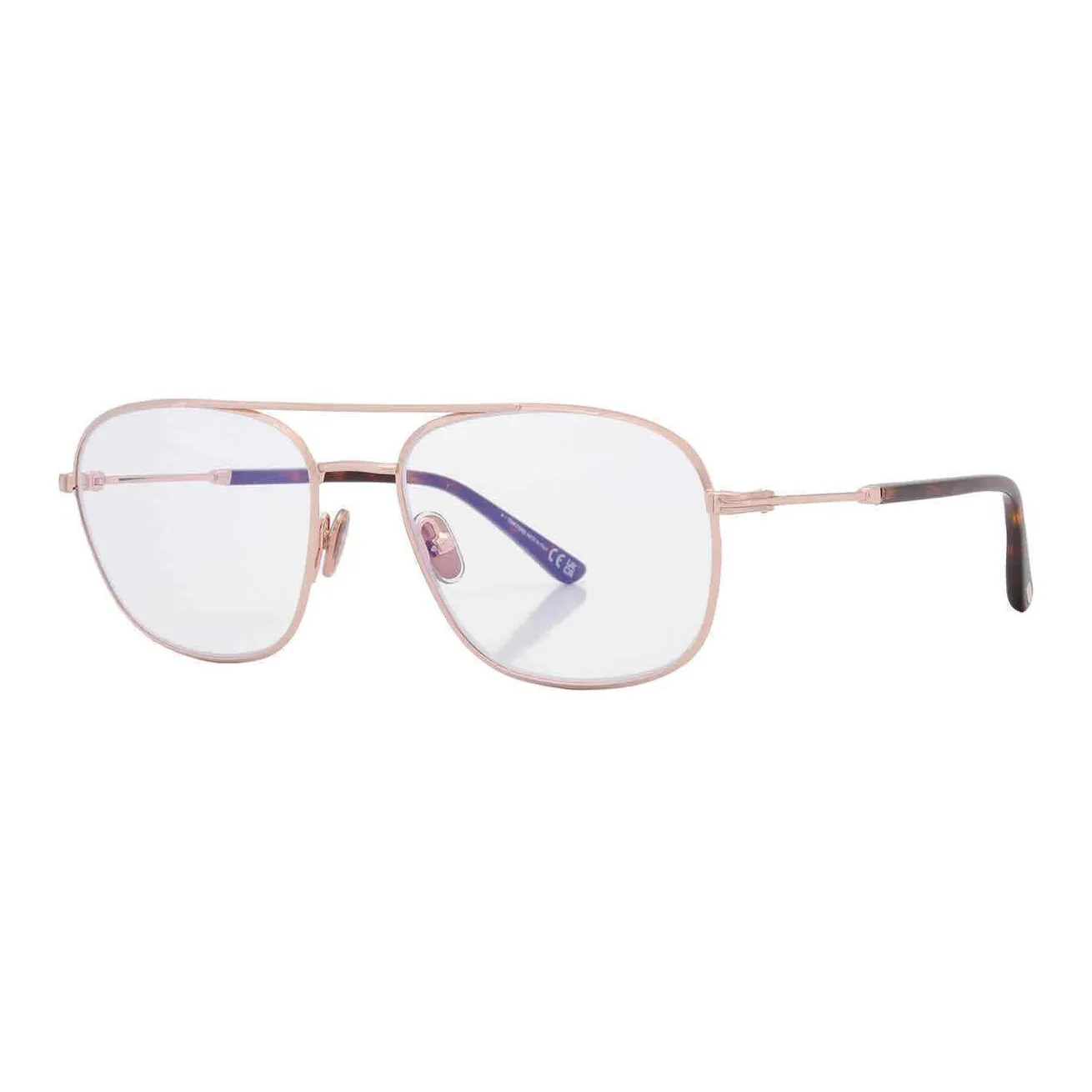 TOM FORD Metal Aviator Eyeglass Frames Men's Gold