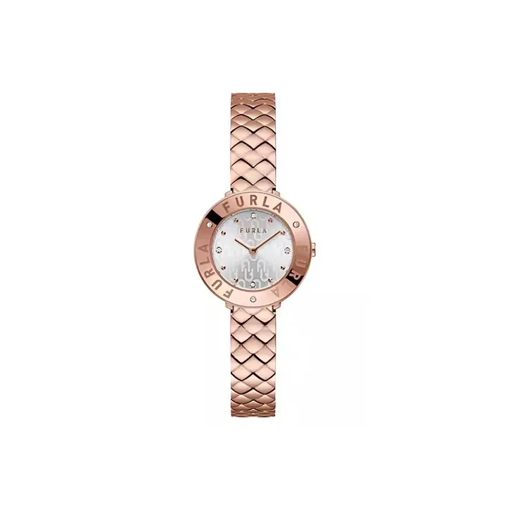 Furla Наручные часы Кварцевый механизм Нержавеющая сталь Ремешок 30 мм Серебристый циферблат Женские часы WW00004021L3