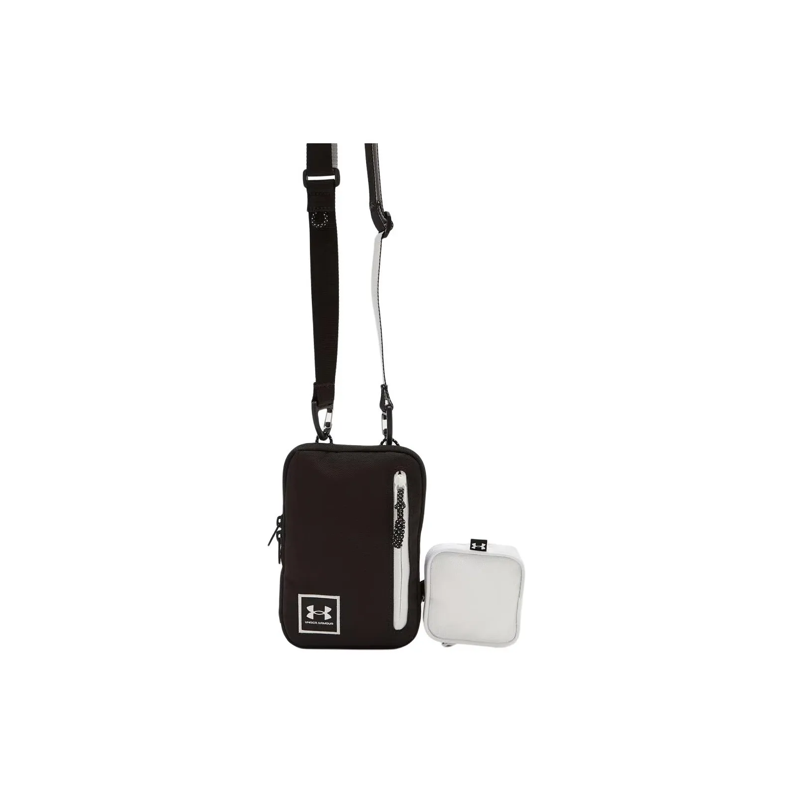 Under Armour Polyester Shoulder Bag Crossbody Bag Small Size Unisex Black