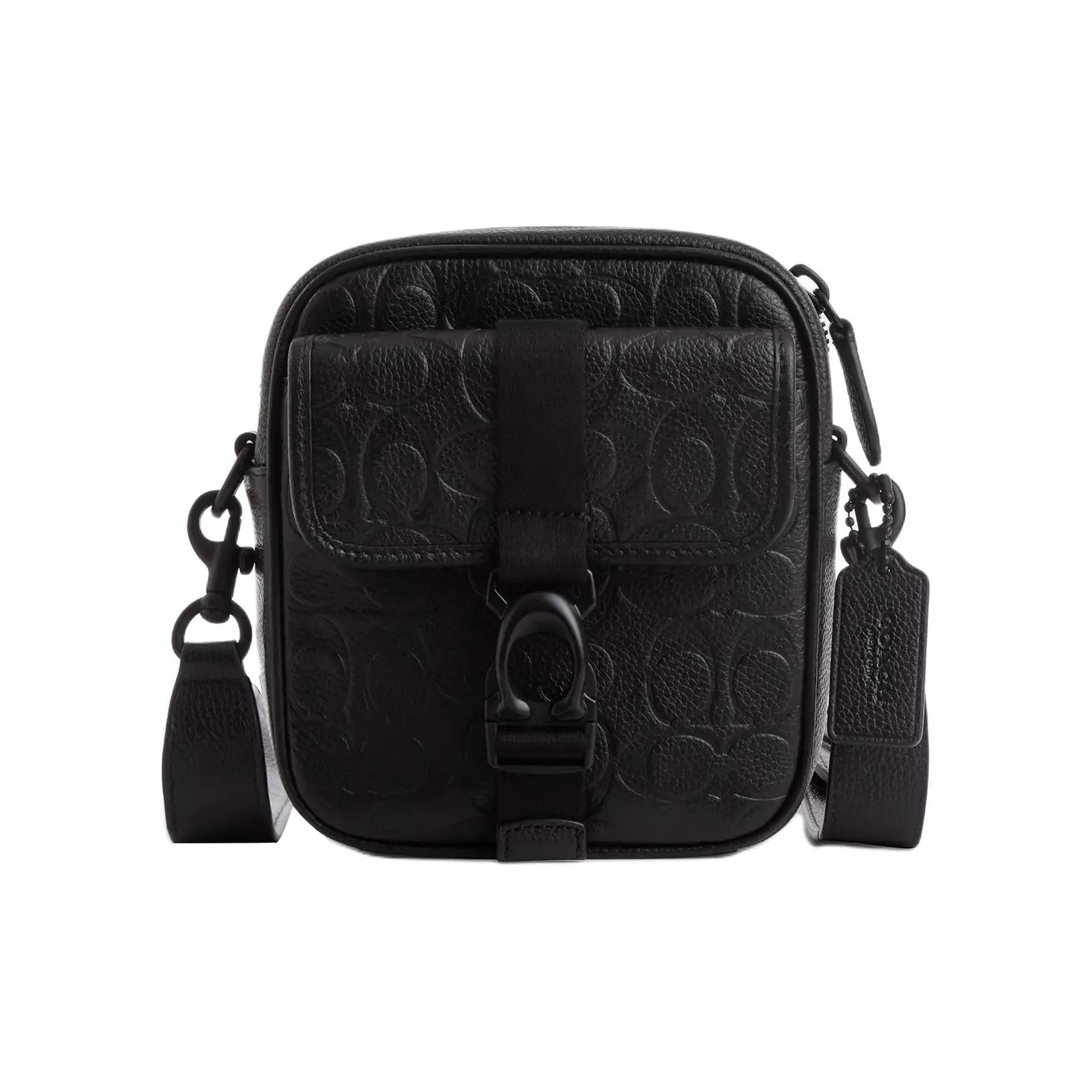 COACH BECK Pebble Leather Crossbody Bag Men's Black