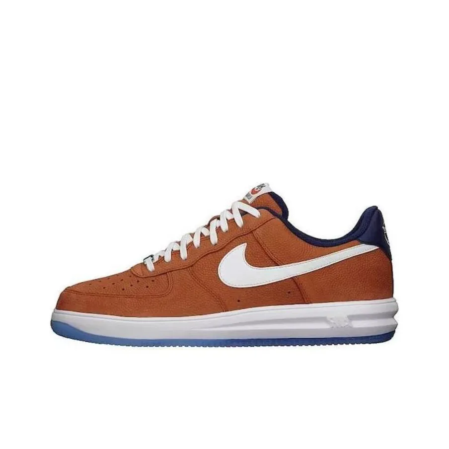 Nike Lunar Force 1 Low Амортизация Износостойкий Низкий Топ Скейтборд Кроссовки Унисекс Коричневый