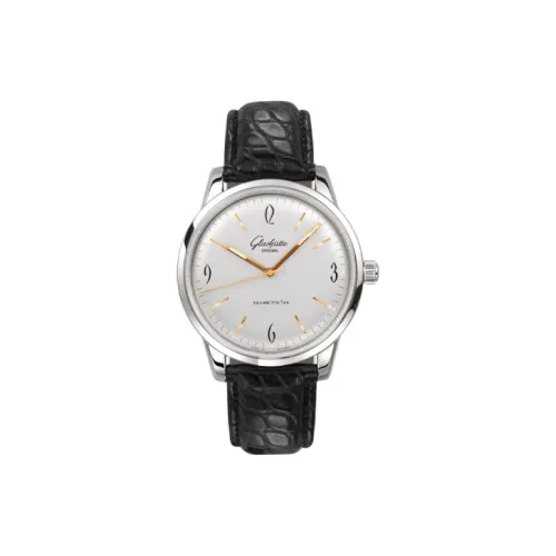 Glashütte Original Автоматический Механический Movement Мужские Винтажные Часы 39 мм Серебряные