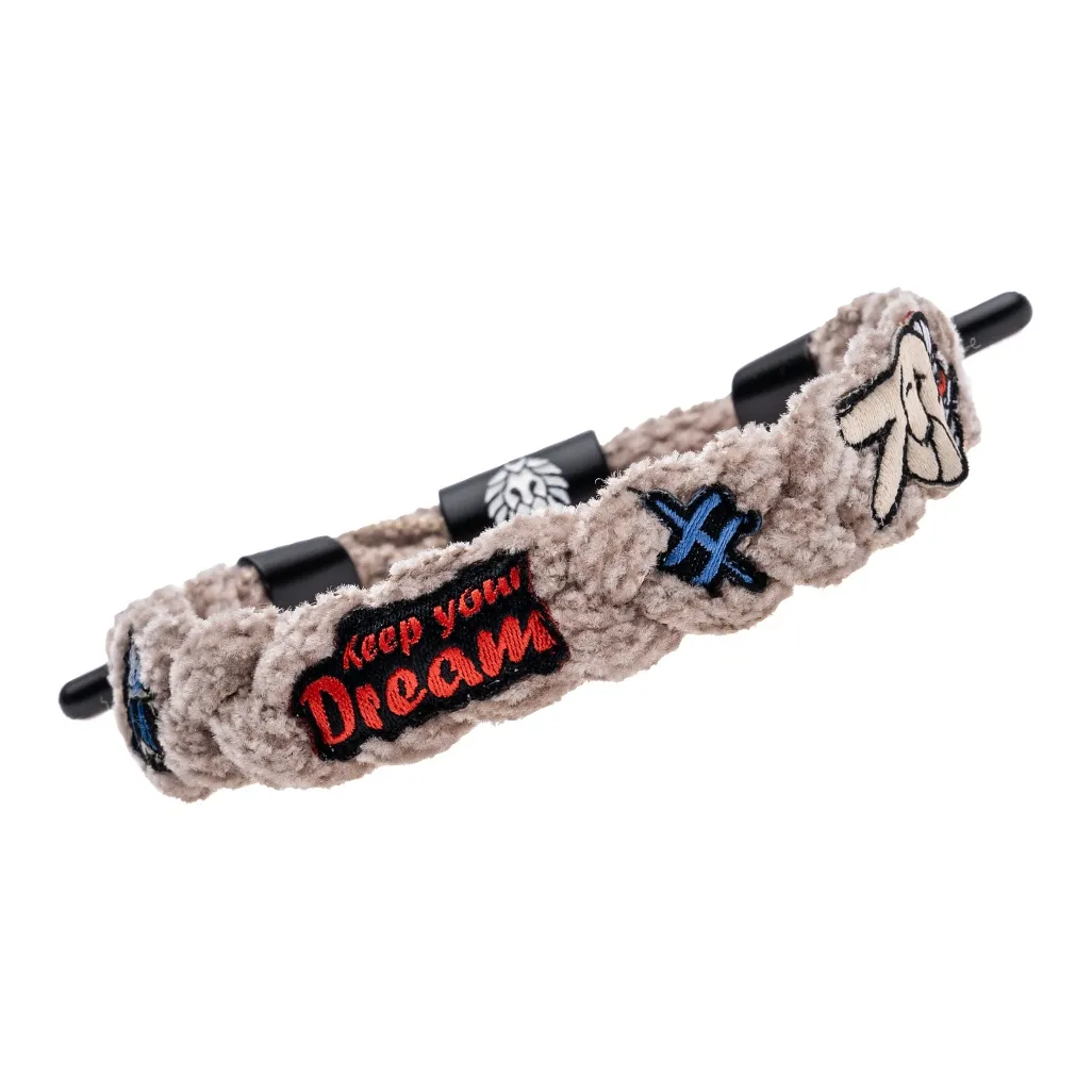 Rastaclat Шенилл Маленький Лев Ткани вязаные Браслет Унисекс Синий Умбра