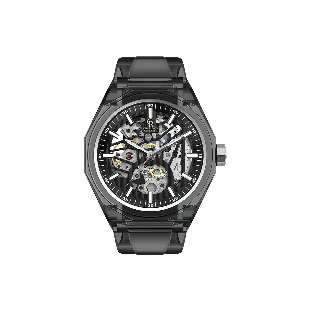 CHARLOTTE RAFFAELLI· Ice Strength Collection Wrist Watch Automatic Mechanical Movement Cut Out Dial Men's Watches