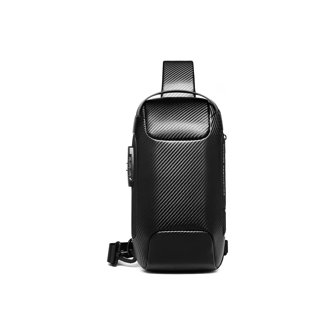 MingLu Oxford Crossbody Bag Sling Bag Unisex Black, Gold