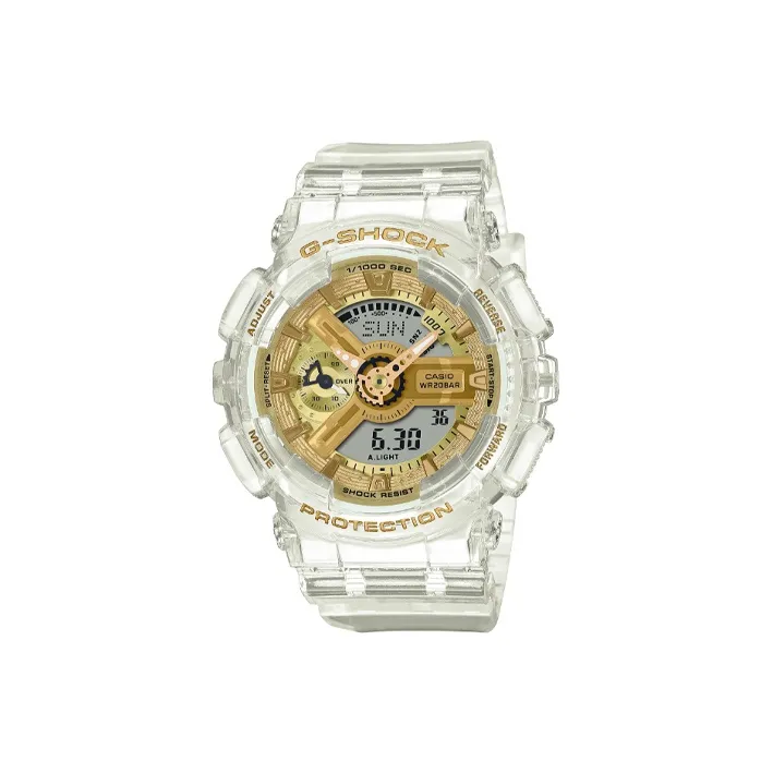 CASIO Кварцевый Movement Женские Liquid Crystal/Analog Dual Display Series Часы 49mm*45,9mm*15,8mm Желтые
