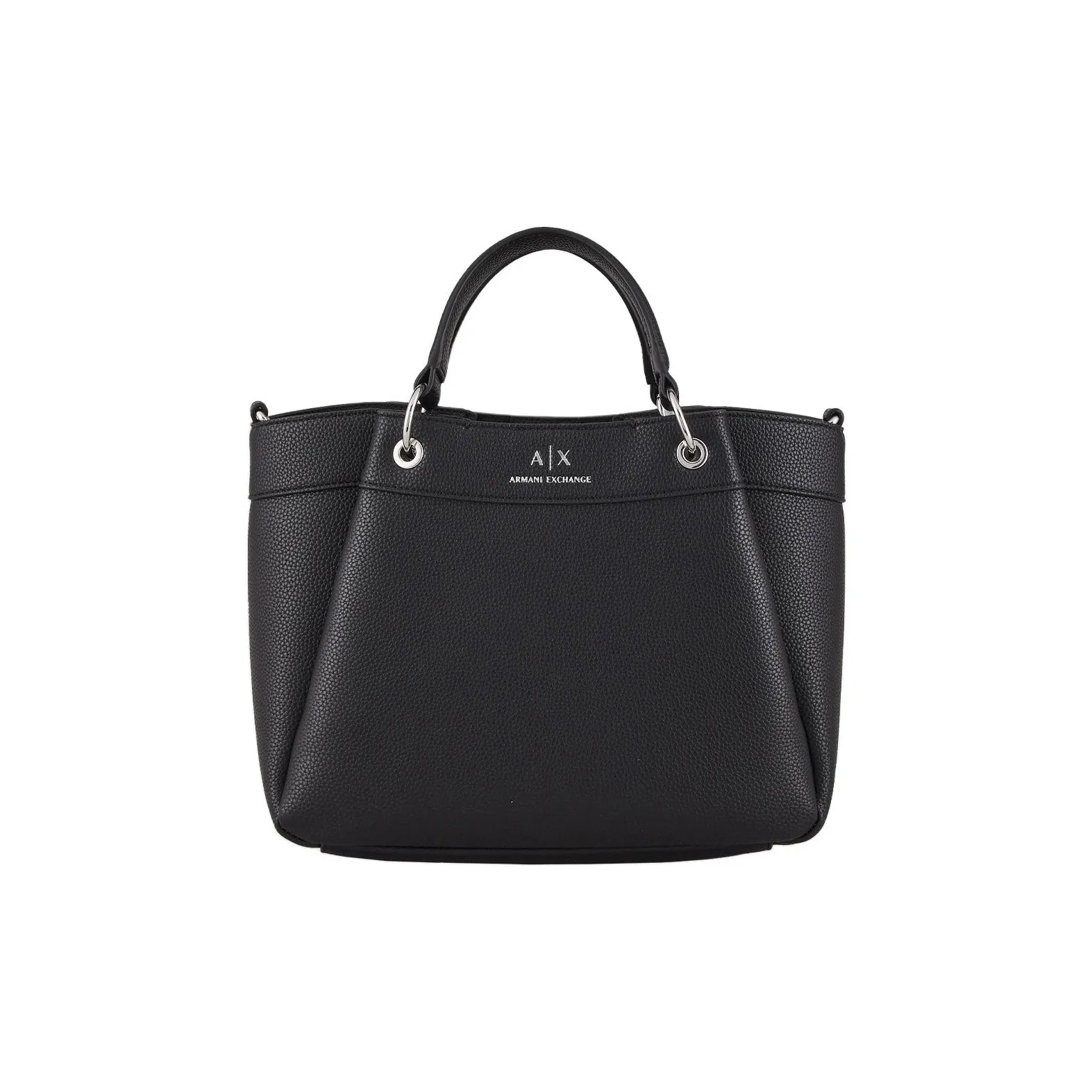 ARMANI EXCHANGEAE PU Tote Bag, Shopping Bag, Handbag Women's Black