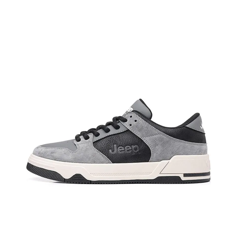 Jeep Low Top Skateboard Shoes Men's Gray