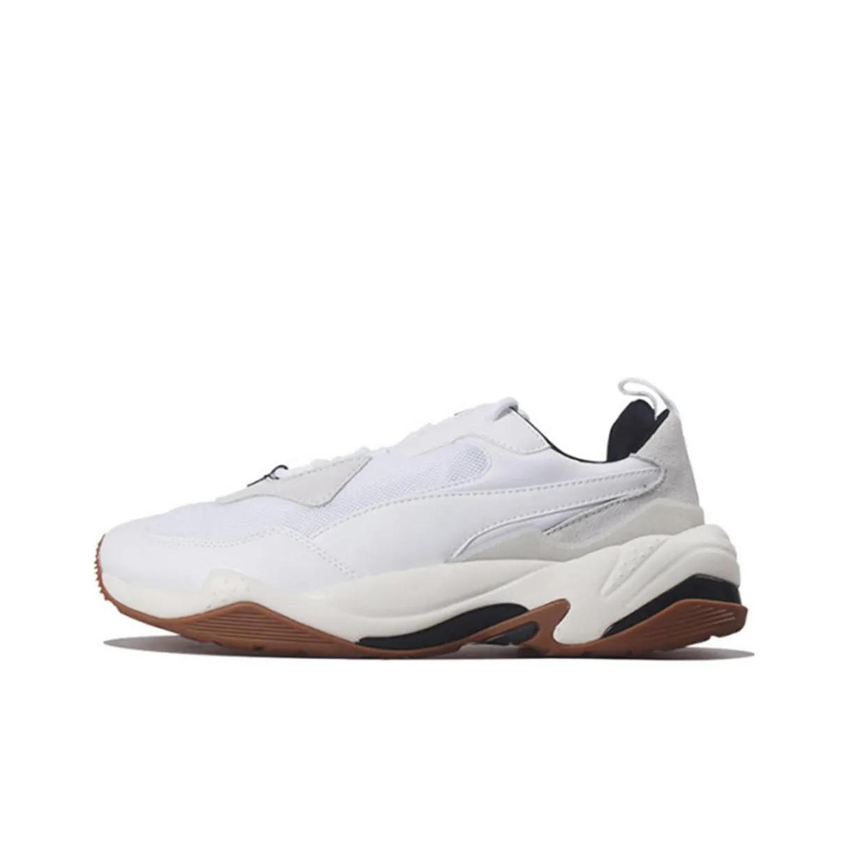 PUMA Thunder Low Топ Толстая подошва Кроссовки Унисекс Белые