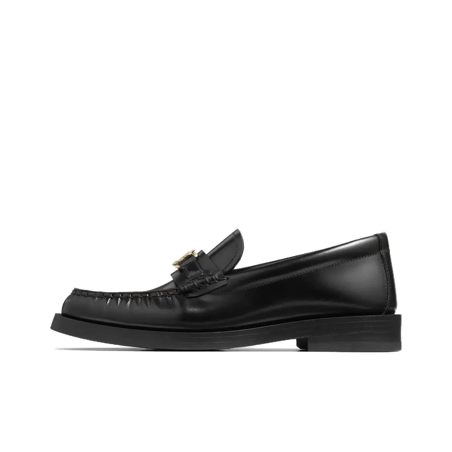 Jimmy Choo Addie Logo-plaque Leather Loafers