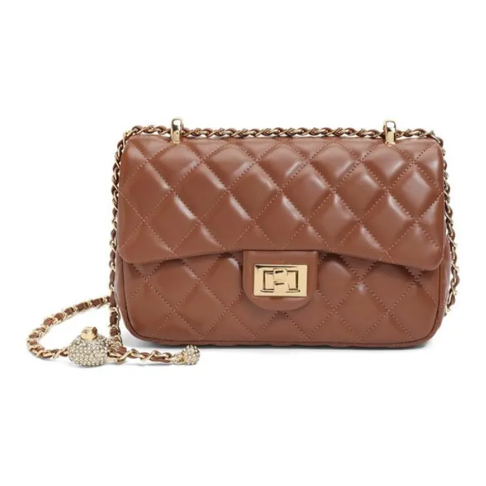 BELLE Искусственная кожа Сумка через плечо Средняя Женская Коричневый Черный Бежевый Розовый