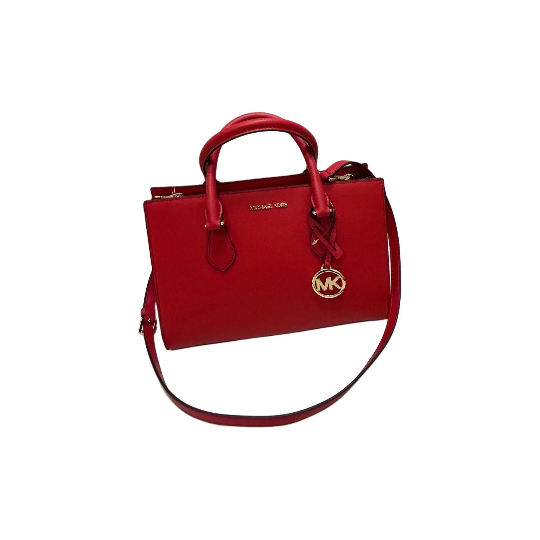 MICHAEL KORS PVC Tote Bag, Shopping Bag, Shoulder Bag, Crossbody Bag, Handbag Medium Size Women's Red