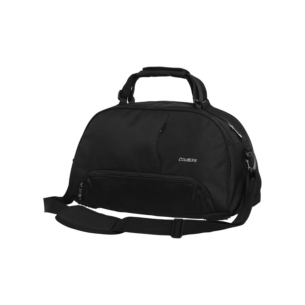 COWBONE Polyester Crossbody Gym Bag Large Size Unisex Cool Black