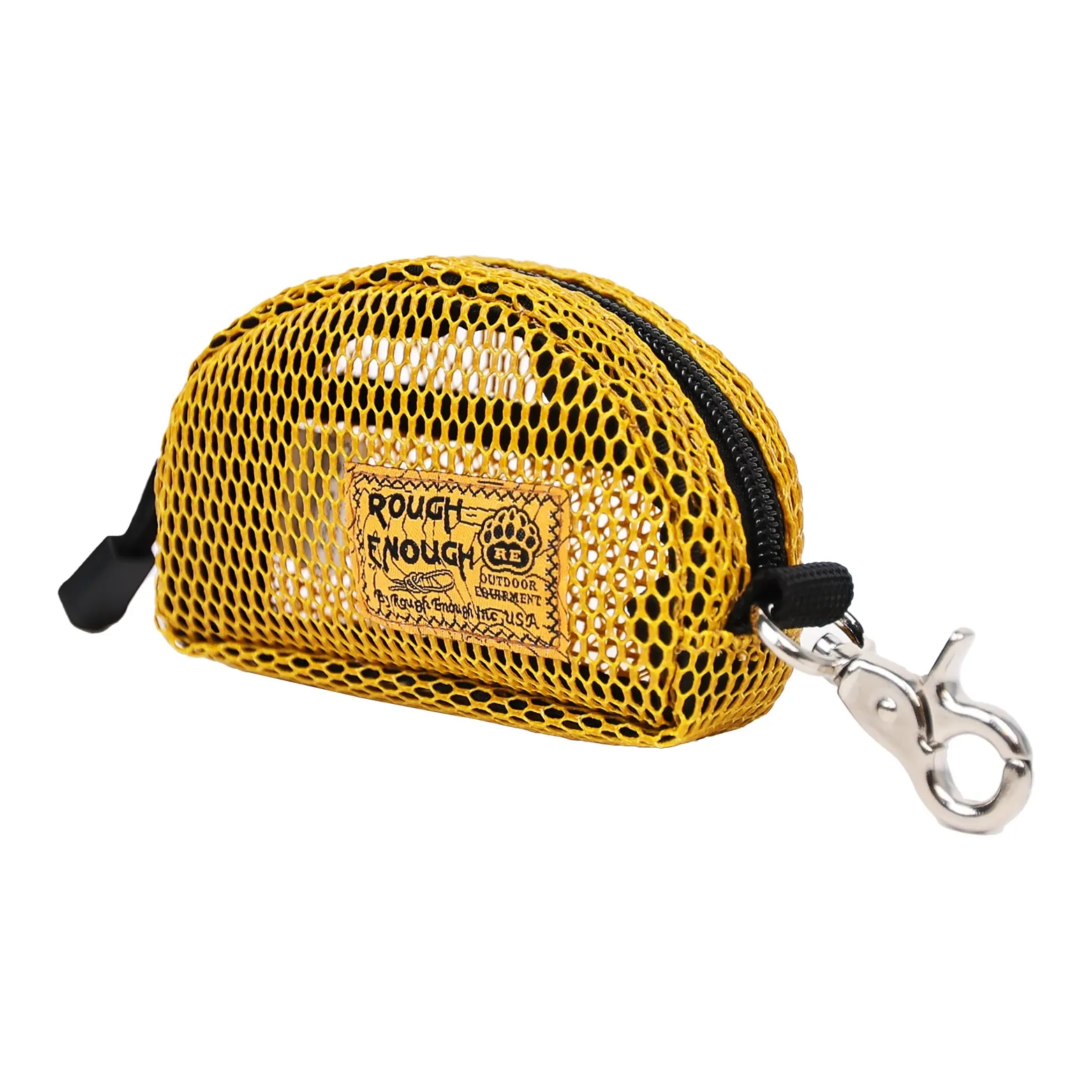 Rough Enough PVC Hanging Bag Storage Card Holder Coin Purse Small Size Unisex Yellow