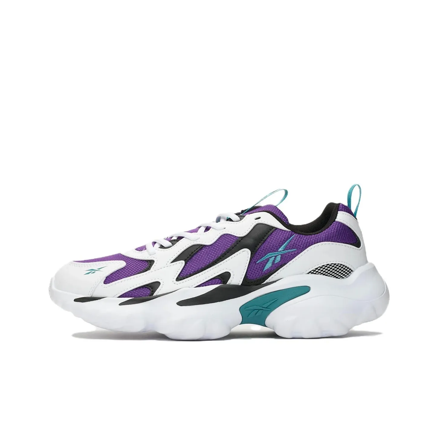 Reebok DMX Series 1000 Удобный и Универсальный Низкий Топ Casual Унисекс Белый Фиолетовый Черный