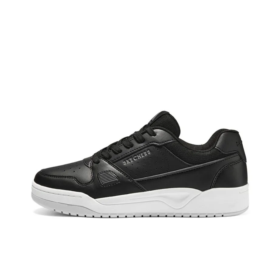 Skechers Lightweight And Breathable Low Top Skateboard Shoes Men's Black