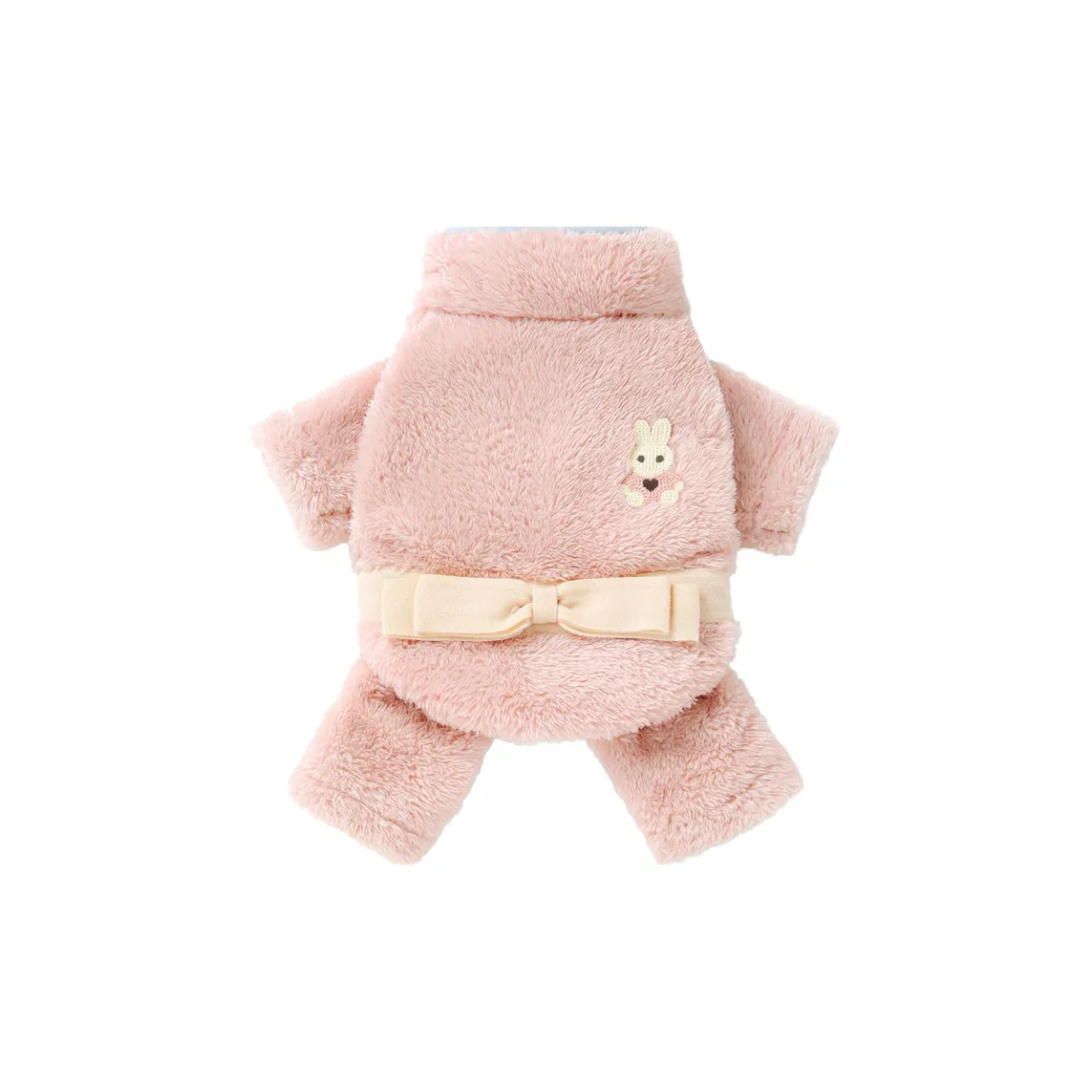 UFBemo Pet Costume, Flannel Rabbit Applique Four Legged Coat
