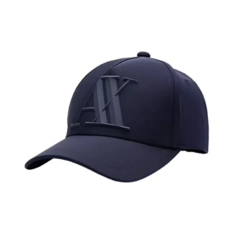 ARMANI EXCHANGE Elastomultiester Baseball Caps Men's Navy Blue