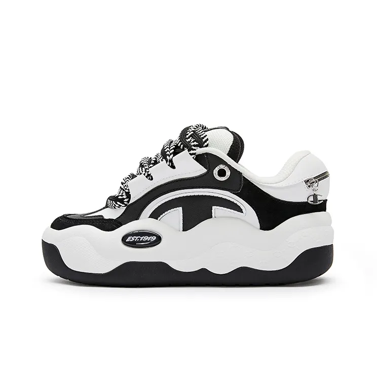 Champion CloudNine V1 Cloud Cotton Shoes Anti Slip Wear Resistant Low Top Skateboard Shoes Women's Black White