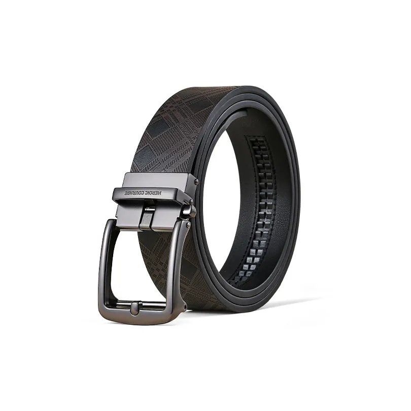 HLA Настоящая коровья кожа ремни Мужской Коричневый Ширина 3,5 см