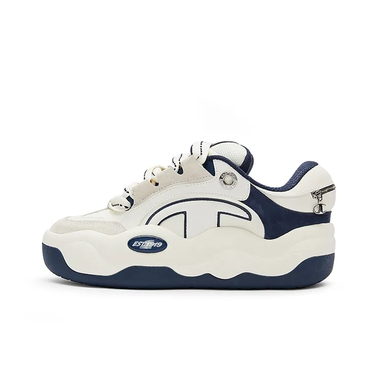 Champion CloudNine V1 Cloud Cotton Shoes Anti-Slip Wear-Resistant Low-Top Skateboard Shoes Men's Navy Blue