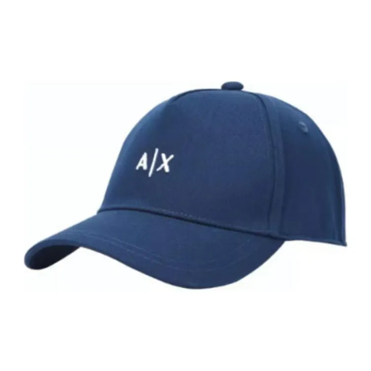 ARMANI EXCHANGEAE Cotton Polyester Baseball Caps Men's Blue
