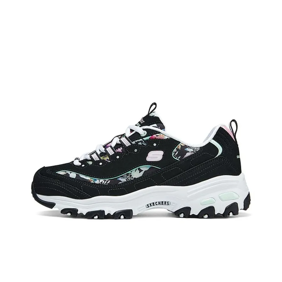 Skechers DLITES Durable Breathable Lightweight Low Top Casual Shoes Women's Black