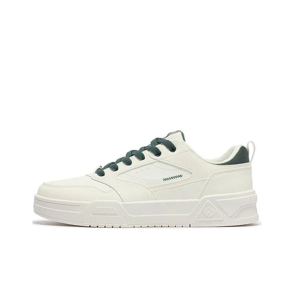 361° Slip-Resistant Cushioning Low-Top Skateboard Shoes Men's White Green