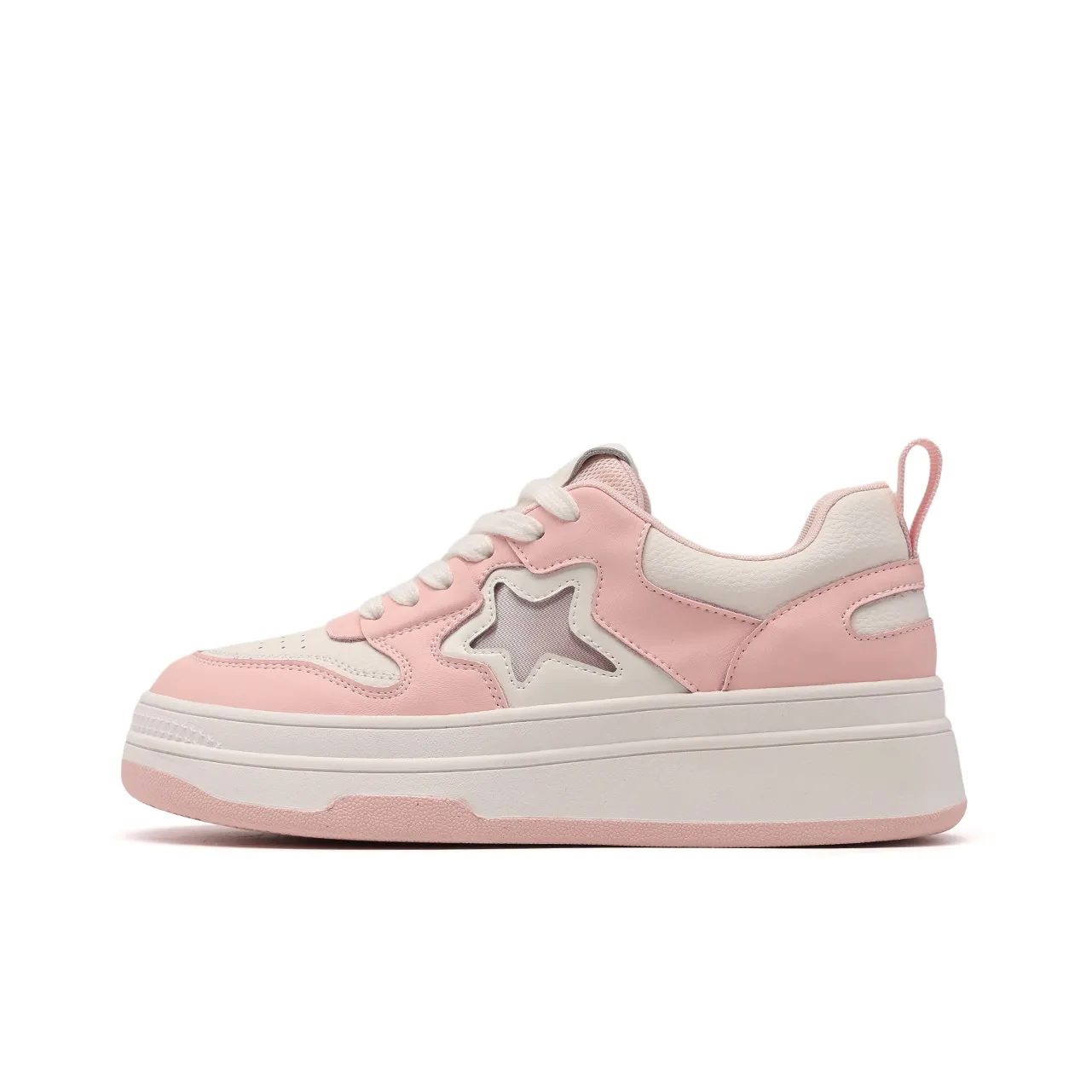 EBLAN Cushioning, Wear Resistant Low Top Skateboard Shoes Women's Pink
