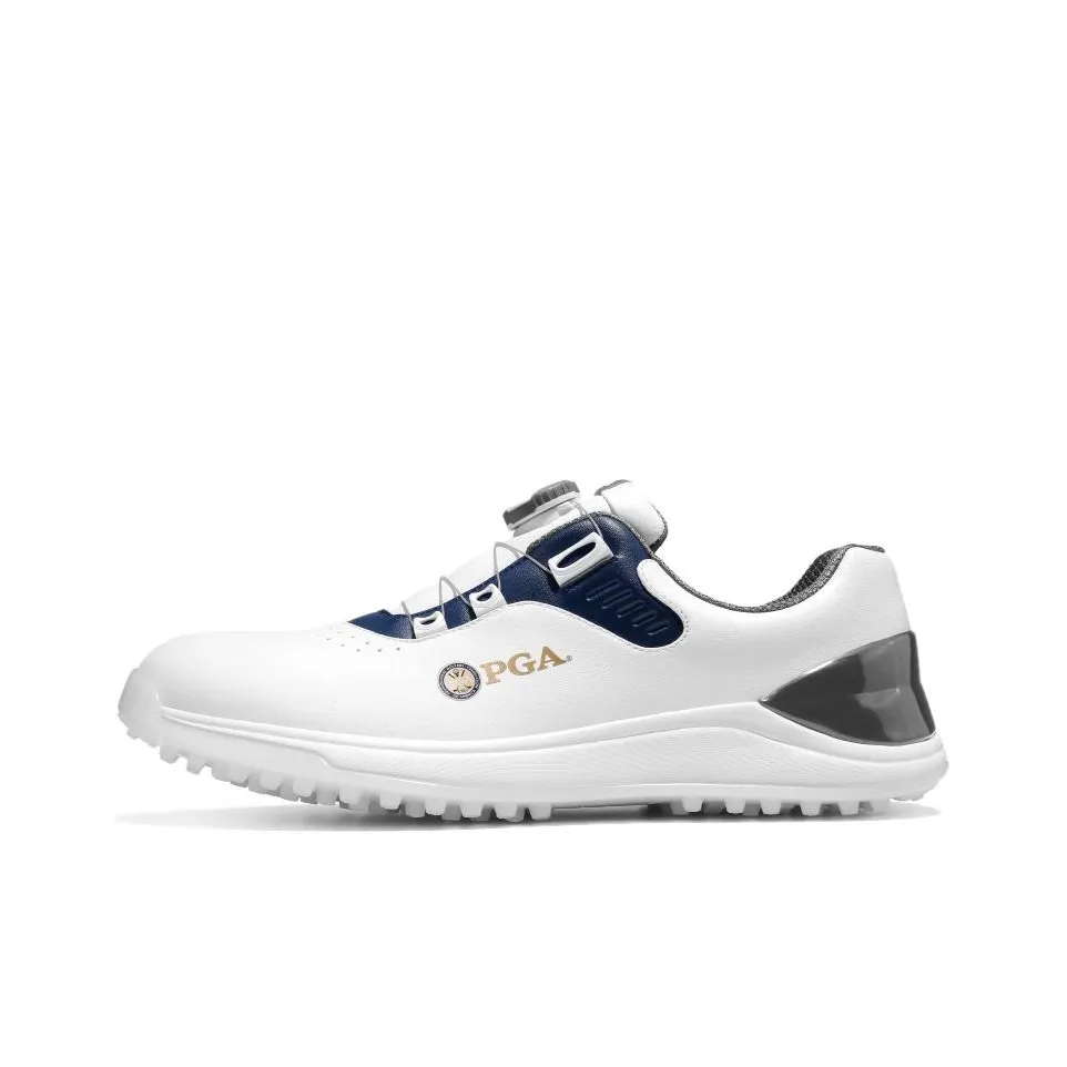 PGA Slip-resistant Abrasion-resistant Низкий топ Обувь для гольфа Мужская Белый Черный Синий