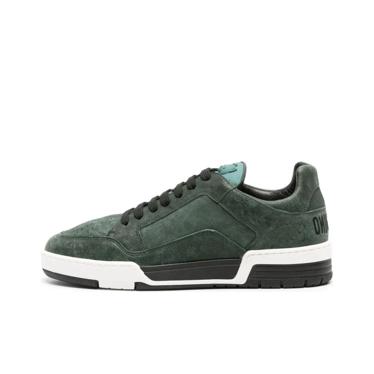 MOSCHINO Logo-embroidered Suede Sneakers