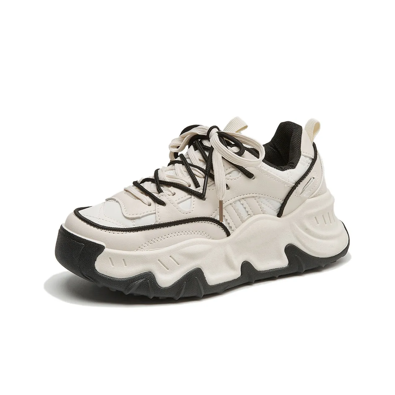 Little Red Man Height Increasing Lightweight Breathable Low Top Chunky Sneakers Women's