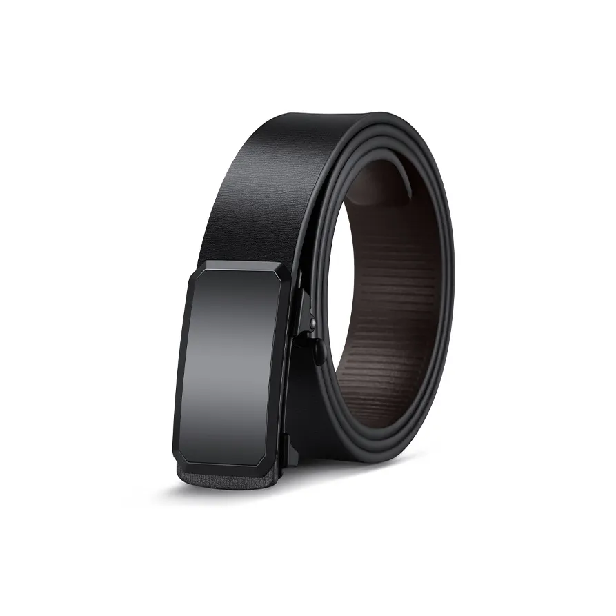 AUGTARLION Business Minimalist Style Casual Men's Dress Pants With Durable Belt Leather Belts Men's Black 3.5cm