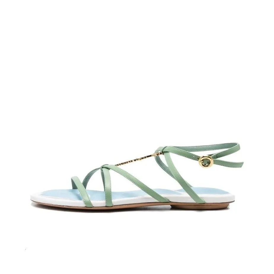 Сандалии Jacquemus в римском стиле Женские Зеленые