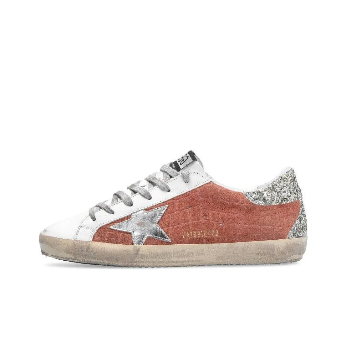 Golden Goose Super Star Stylish Skateboarding Shoes Women's Glitter Purple