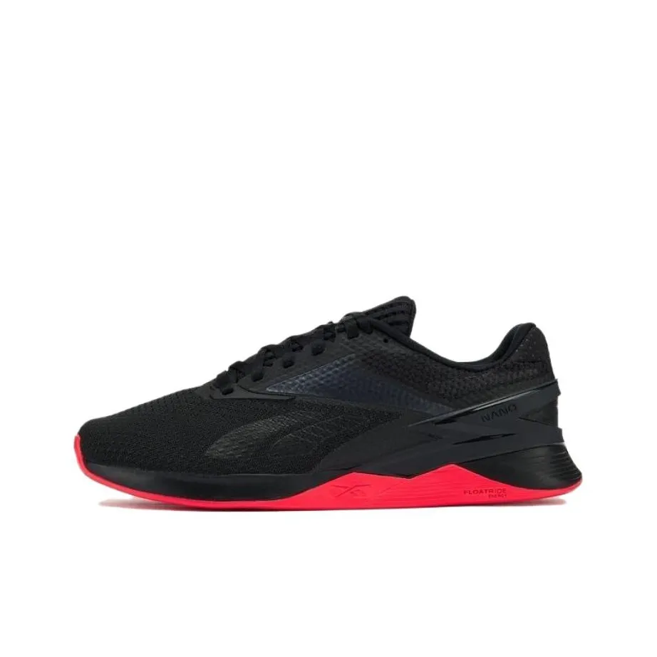 Reebok Nano X3 Low Топ Кроссовки для тренировок Унисекс Черный Красный