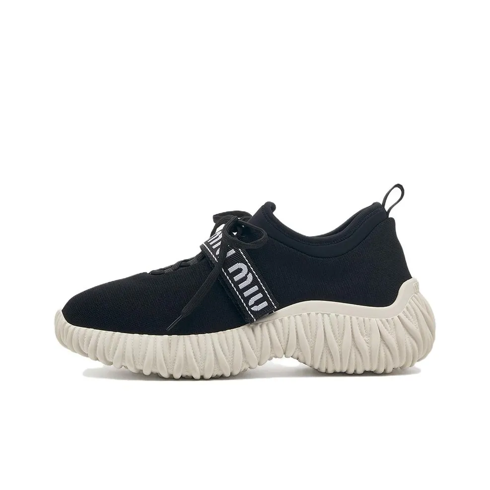 MIU MIU Low Top Casual Shoes Women's Black