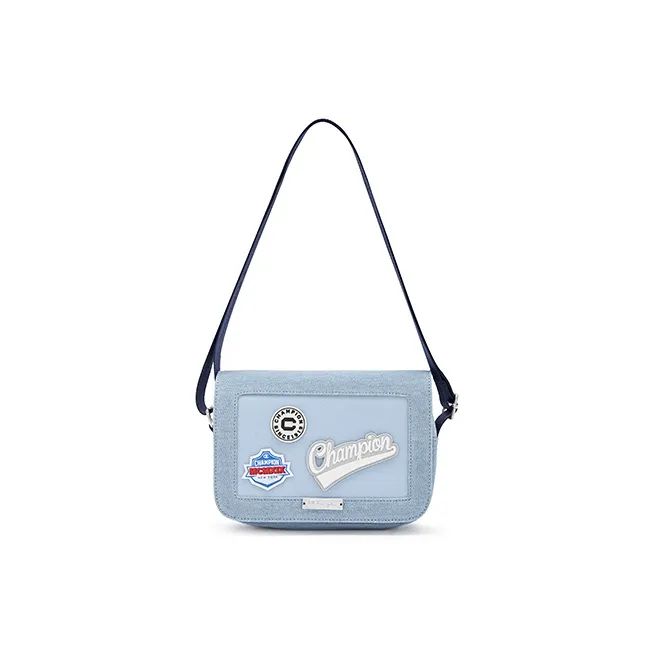 Champion Fabric Camera Bag, Shoulder Bag Trumpets Unisex Black/Dark Gray/Light Blue