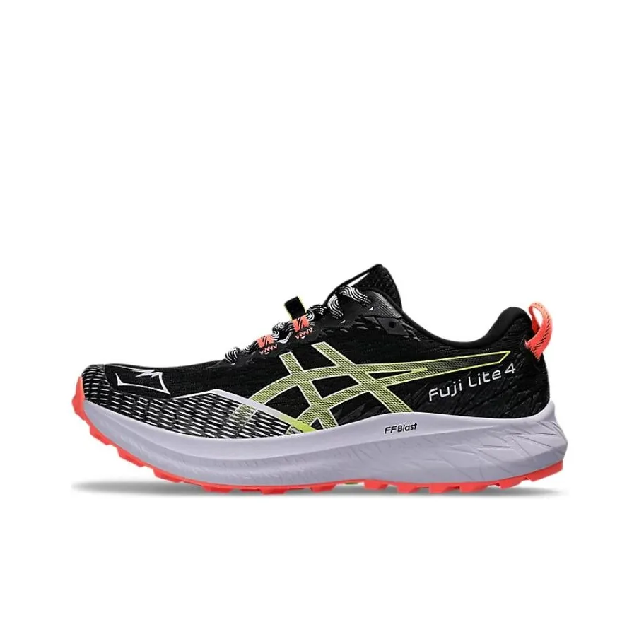 ASICS Fuji Lite 4 Low Топ Беговые кроссовки Женские Черный