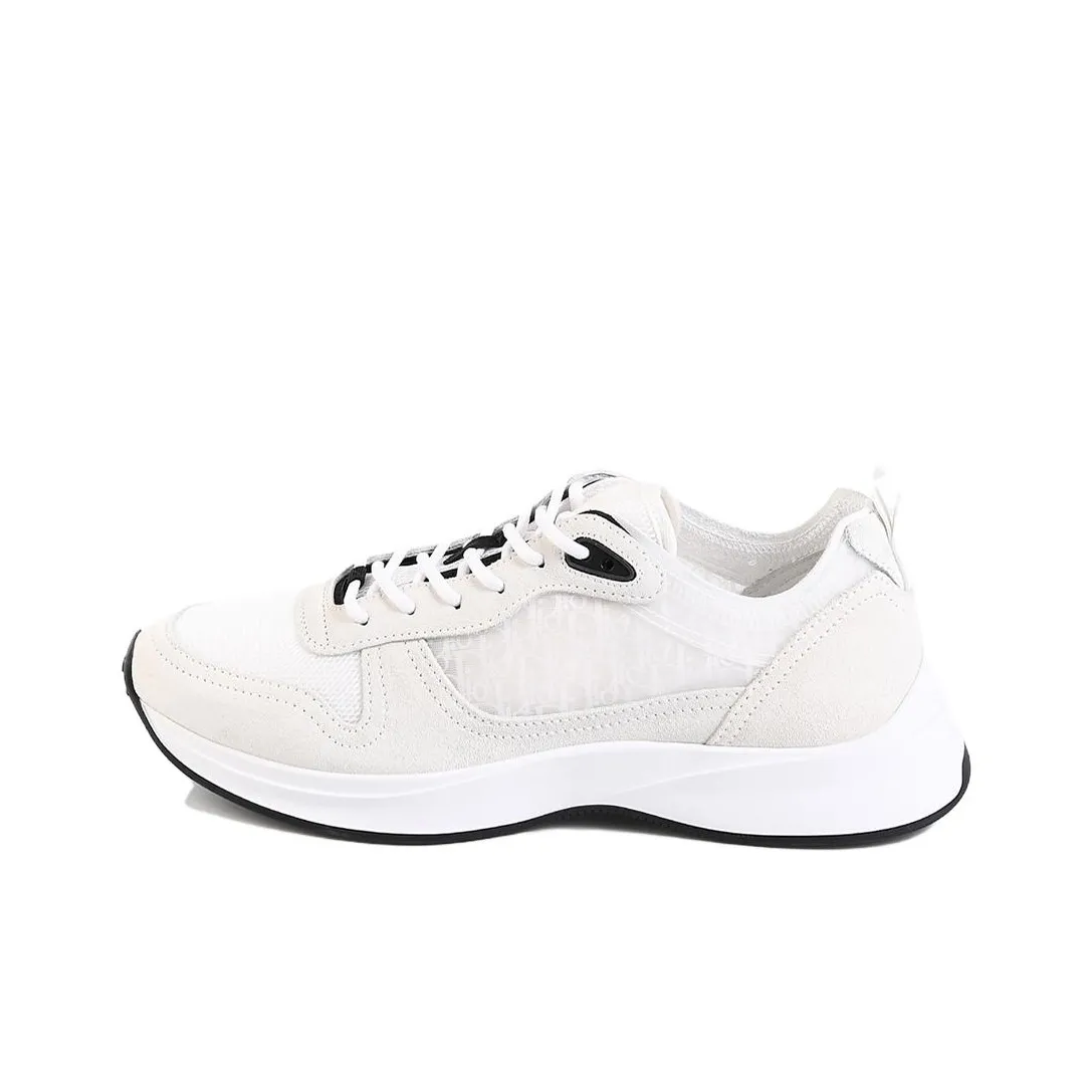 DIOR B25 Runner White Oblique Suede