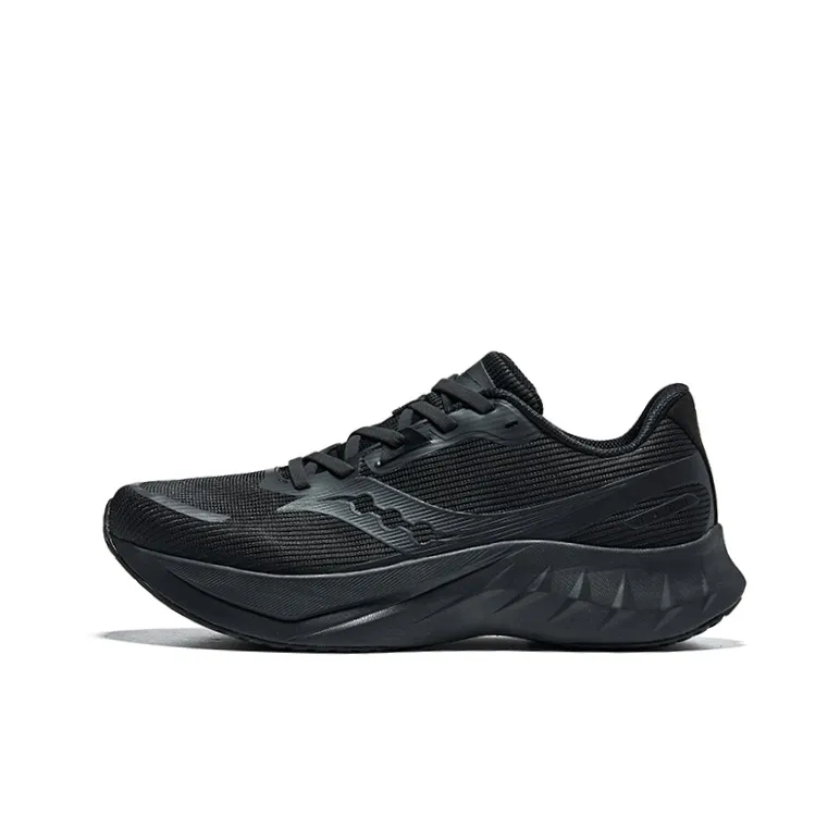 Saucony TIDE 2 Abrasion Resistant Low Top Physical Fitness Test, Physical Exam, And Training Running Shoes Unisex Black