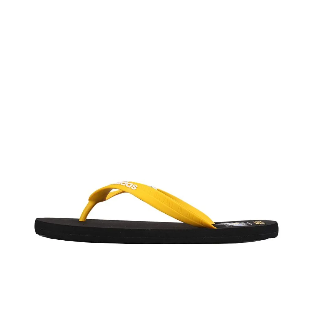 Adidas Eezay Flip Flop Black Yellow Unisex Slippers 'Black Yellow'